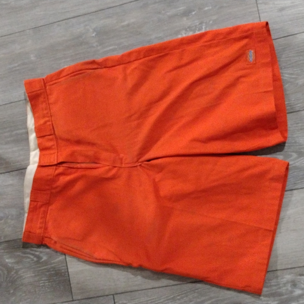 Orange Dickies shorts